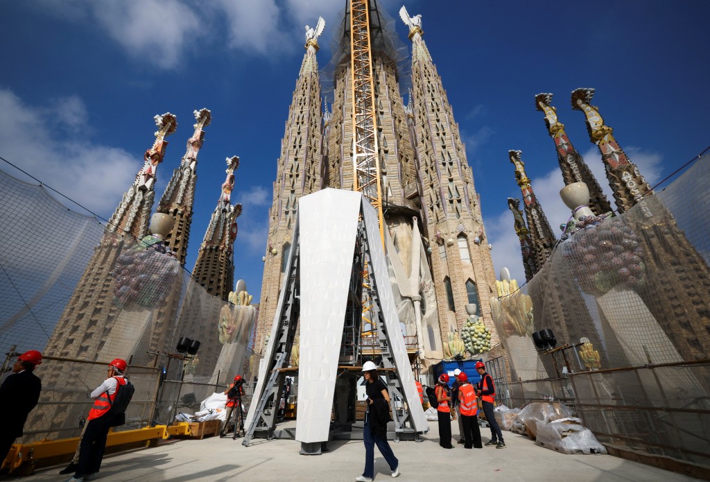 聖家堂仍在擴建。美聯社