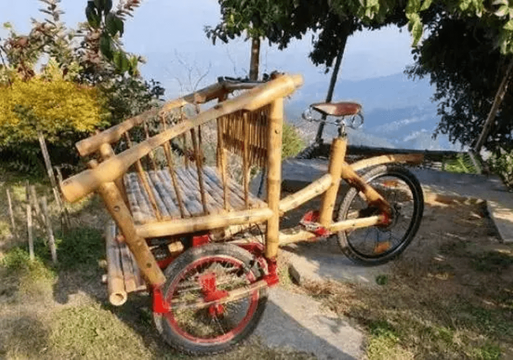 竹製的單車，山地車、公路車和兒童車等多種款式。