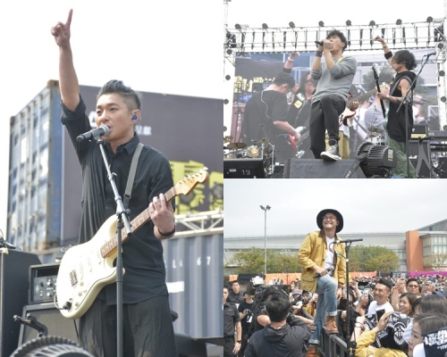 周國賢、Mr.、RubberBand於戶外演出更起勁。