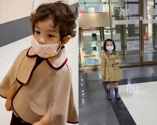 姐弟齊展時尚。