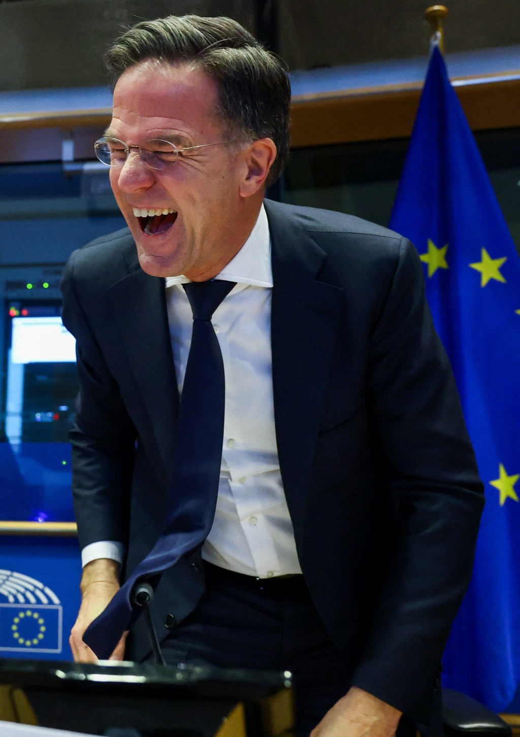 呂特嘲笑歐洲要國防自主的說法。路透社