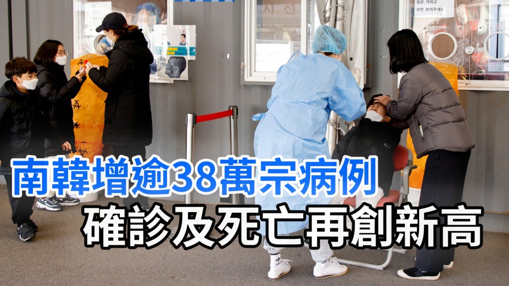 南韓再創單日確診及死亡新高。REUTERS