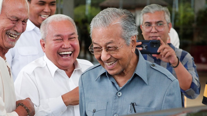 年屆97歲的馬哈蒂爾曾兩度擔任馬來西亞首相。路透社資料圖片