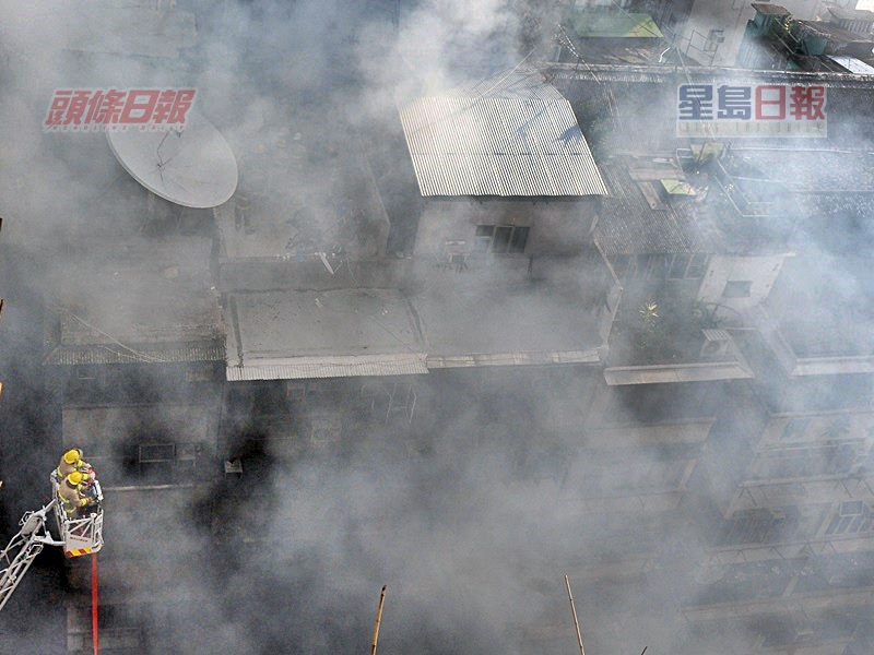 現場濃煙密佈。資料圖片