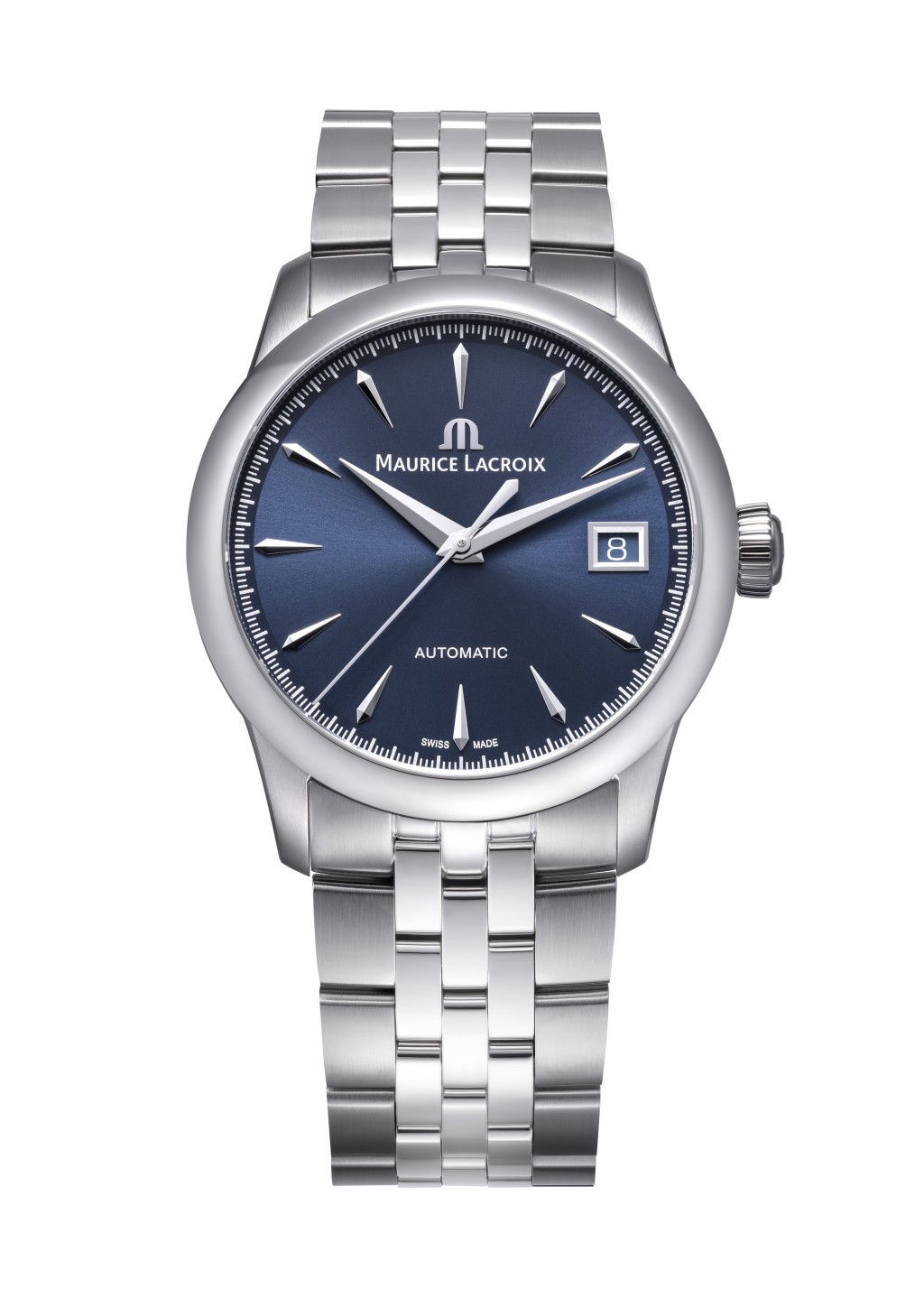 Maurice Lacorix 1975 / 錶殼:36mm不鏽鋼 / 機芯:ML 115自動 / 售價:$11,000(鏈帶)。 Maurice Lacorix 1975 / 錶殼:36mm不鏽鋼 / 機芯:ML 115自動 / 售價:$11,000(鏈帶)。