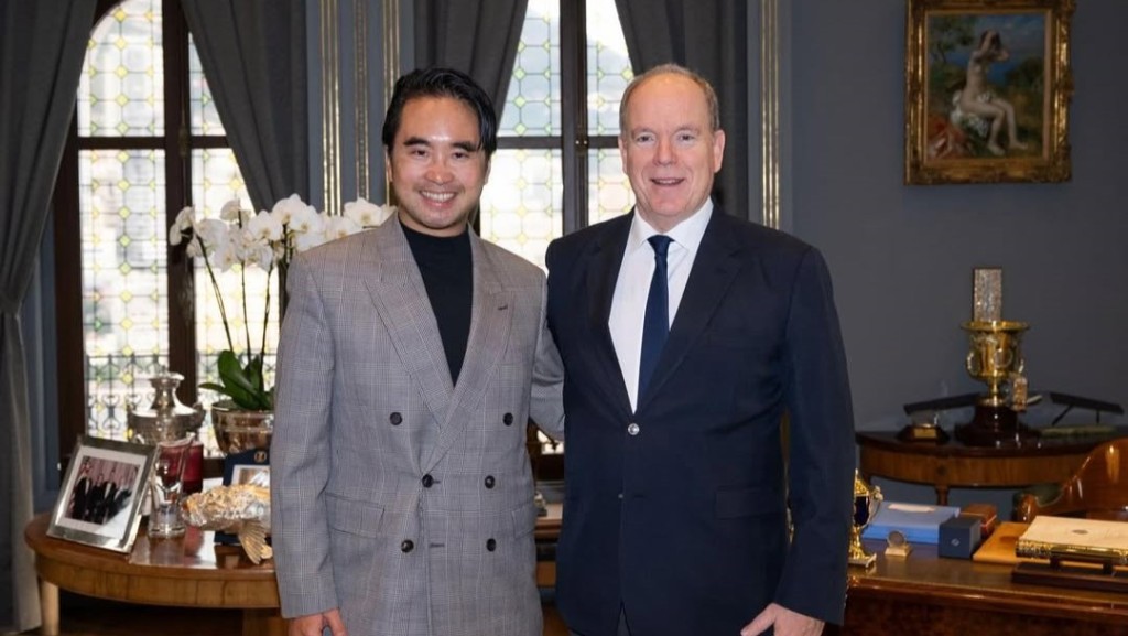 鄭志剛晤摩納哥阿爾貝二世親王 探討亞洲和摩納哥搭建文化橋樑