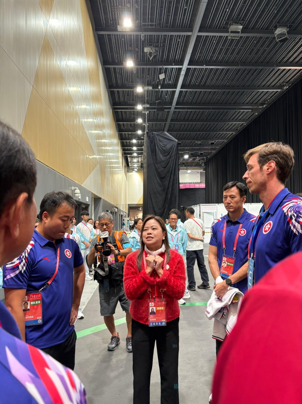 港隊明日下午6:00會在4強與安徽隊爭奪決賽席位。羅淑佩表明會繼續捧場。 港隊明日下午6:00會在4強與安徽隊爭奪決賽席位。羅淑佩表明會繼續捧場。