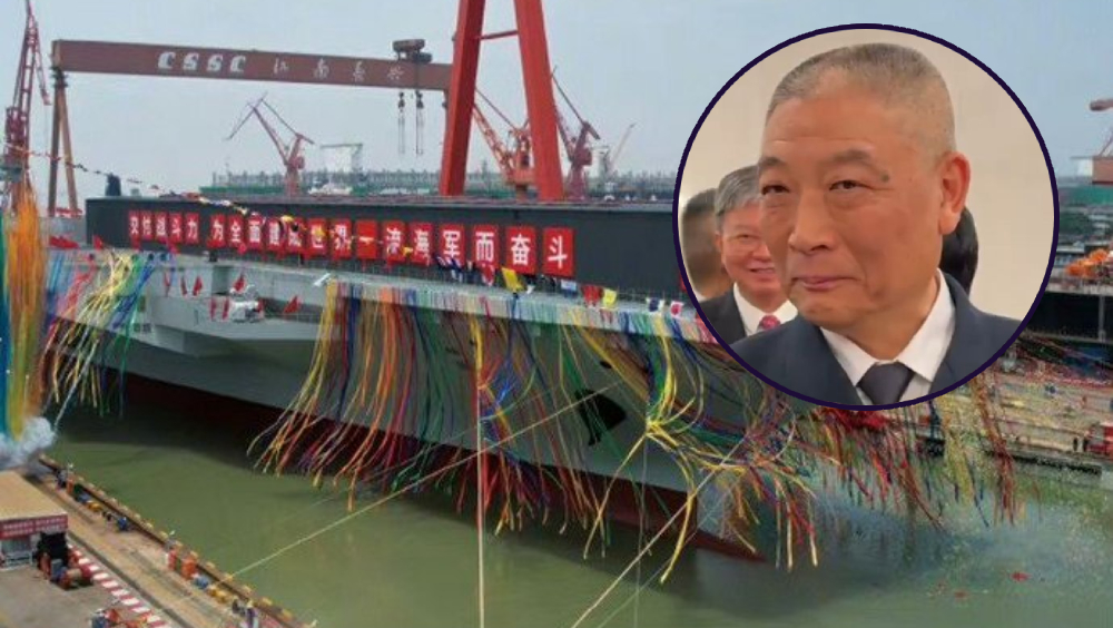 中國海軍政委袁華智表示，中國第四艘航母很快公布。