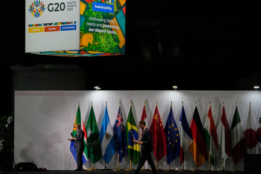 20国领袖在南非参加G20峰会。美联社 20国领袖在南非参加G20峰会。美联社