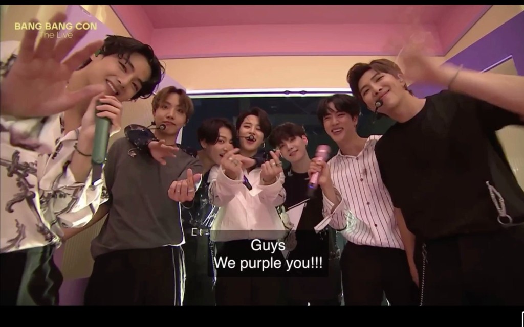 唱完《春日》後，BTS不捨地跟Army講拜拜。