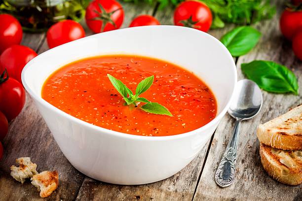 作者推介番茄汤，内含维生命Ｃ、茄红素、钾等，饮用有助排解压力。