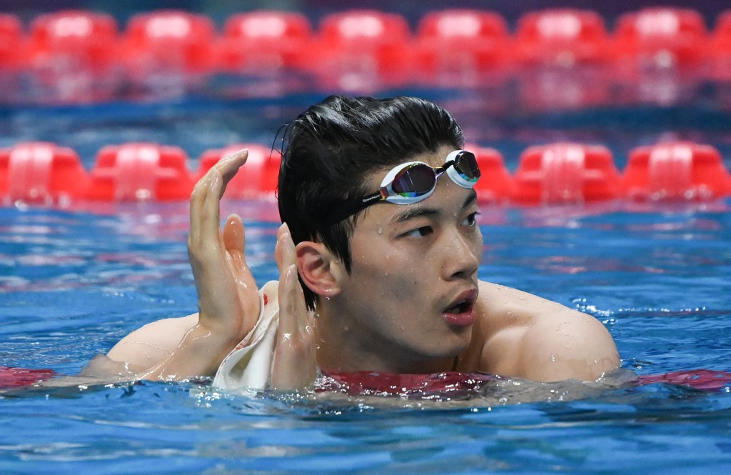 游泳世界冠军汪顺。中新社