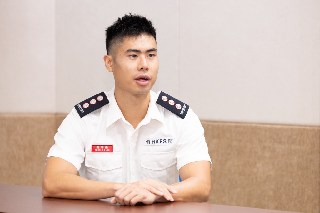 署理助理消防區長(消防工程合規)陳智樂。 署理助理消防區長(消防工程合規)陳智樂。