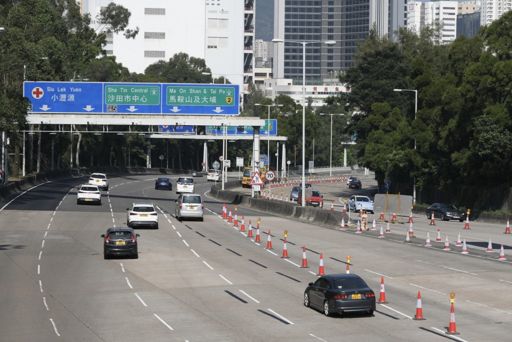 运输署表示，大老山隧道实施「易通行」后交通大致畅顺。资料图片