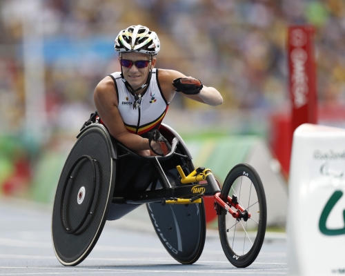 殘奧輪椅競速比賽的輪椅有專屬設計，令運動員在賽事上取得更快的時間。