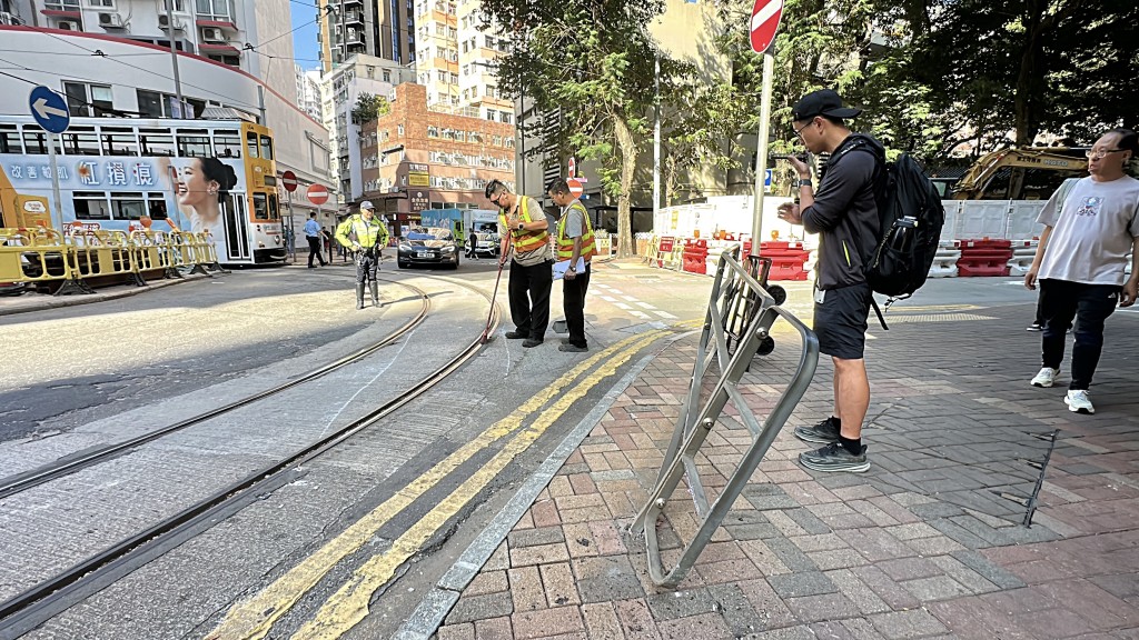 現場已恢復正常。劉漢權攝 現場已恢復正常。劉漢權攝