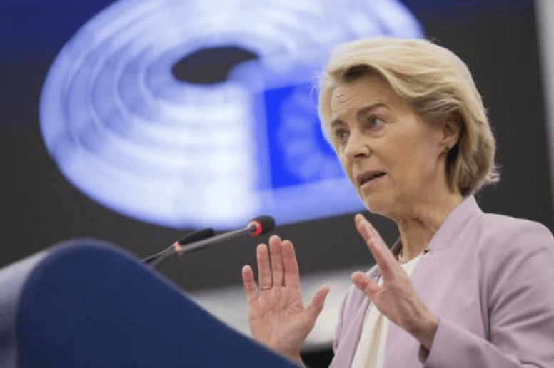 欧盟委员会主席冯德莱恩（Ursula von der Leyen）表示，关税将“破坏跨大西洋供应链”。法新社