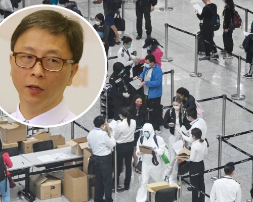 何栢良指,應為入境人士驗抗體。資料圖片