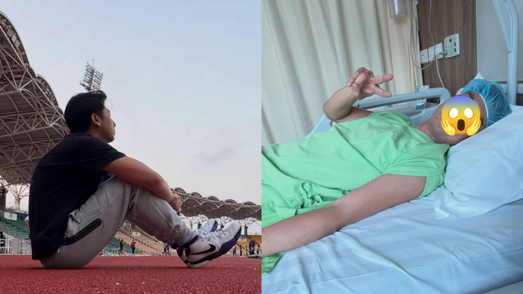 46歲前TVB主播入院照流出  腳傷惡化腫如豬蹄痛到爬行  去年左下腹疼痛曾憂患癌