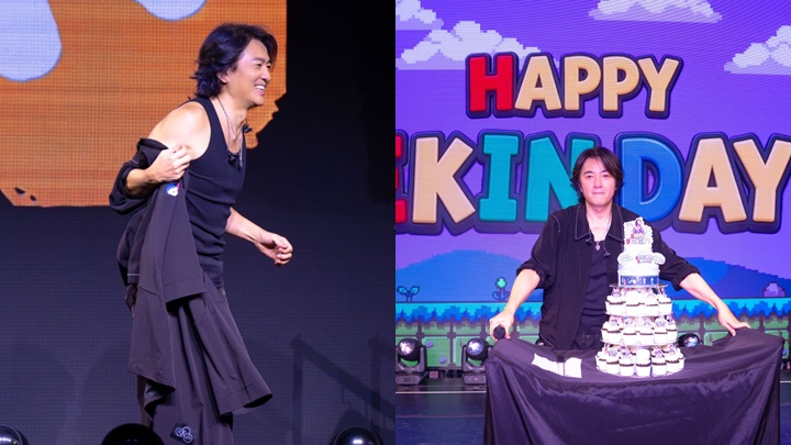 鄭伊健重遊舊地辦FM賀生日會  換衫炫耀麒麟臂惹全場尖叫