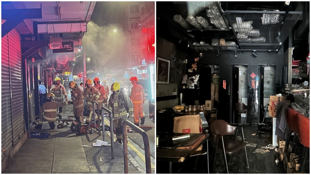 Tony's Hell發生火警，餐廳暫停營業。fb Tony's Hell/林思明攝
