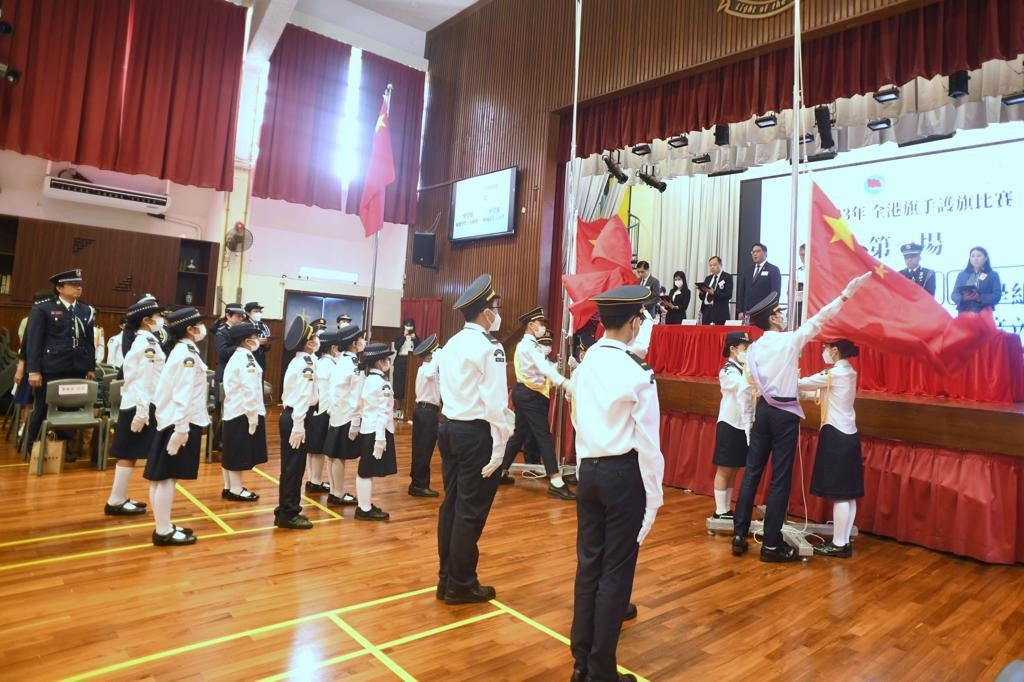 蕭澤頤表示，國旗代表國家尊嚴及榮譽，有機會參與升國旗，是一種榮耀與令人自豪。吳艷玲攝