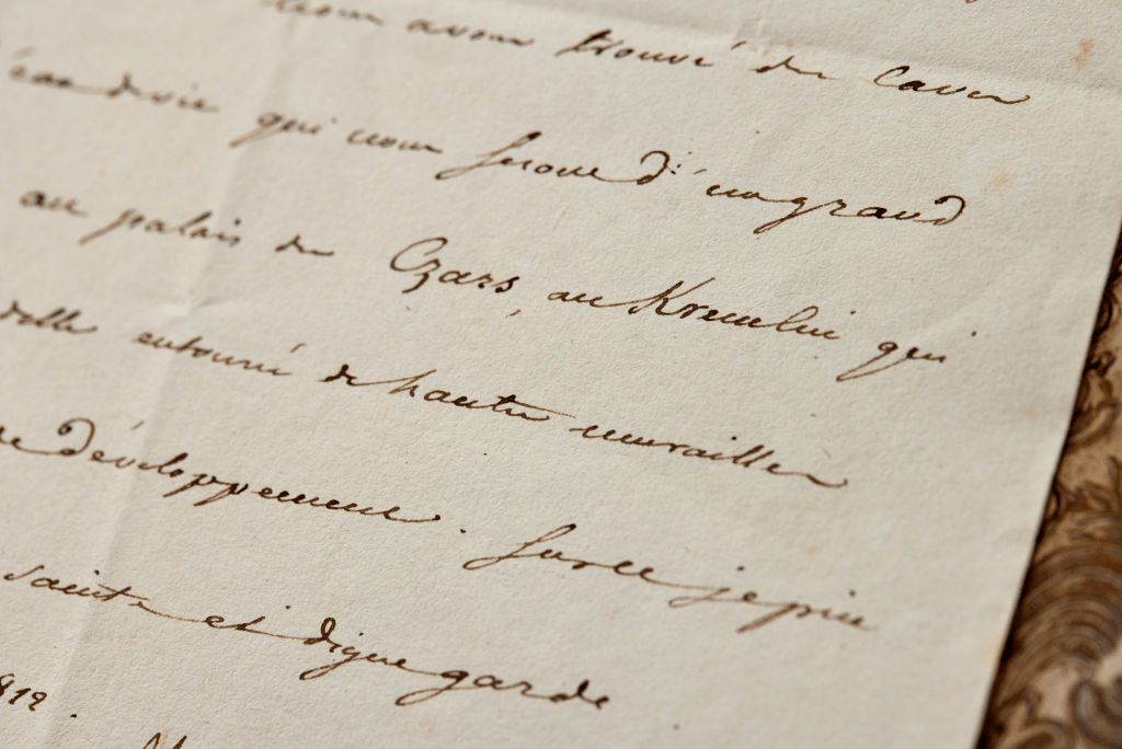 拿破崙從莫斯科寄出的信件。「Raab Collection」官網