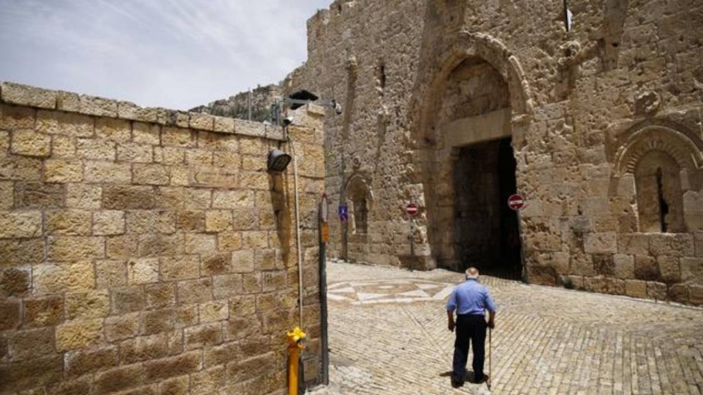 耶路撒冷老城的希律門(Herod's Gate)。(路透社資料圖片)