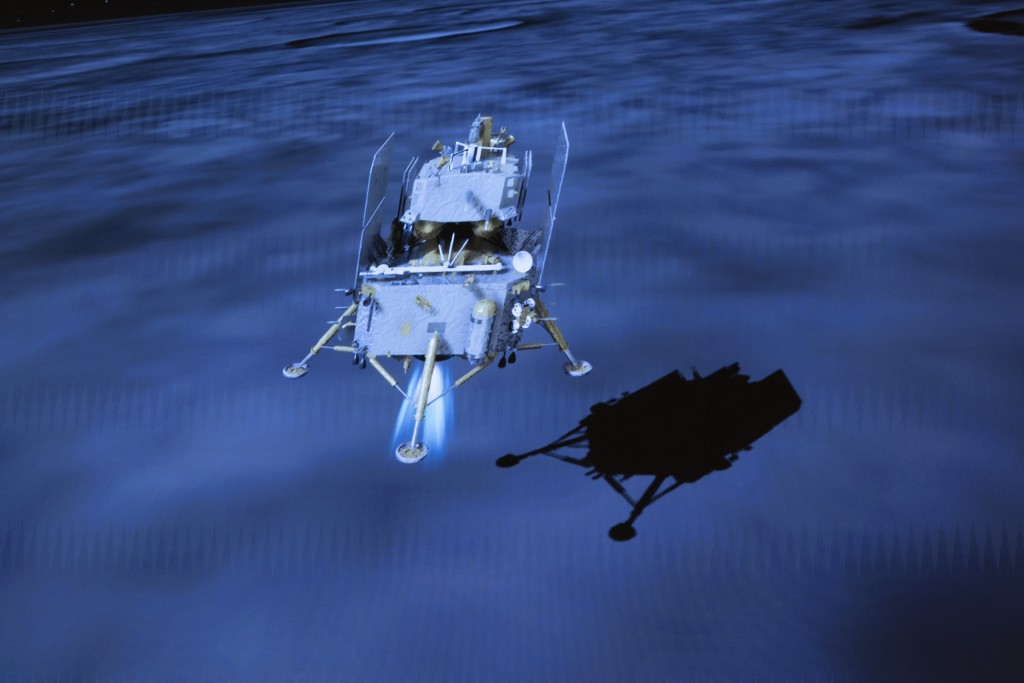 嫦娥六號成功降落在月球背面，開啟樣本採集任務。新華社