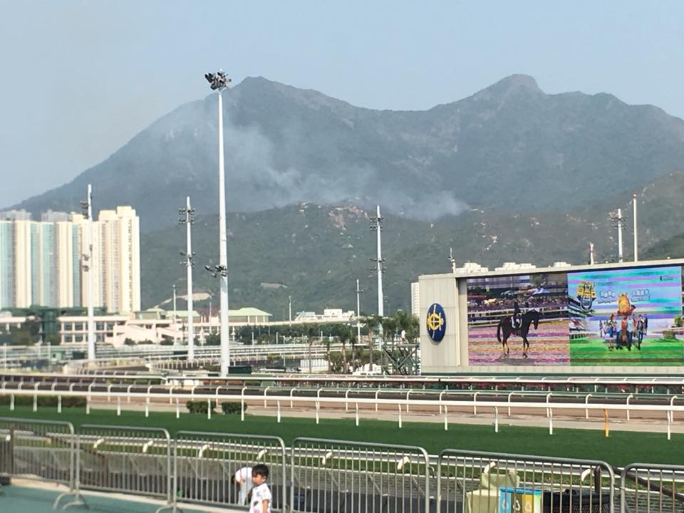 馬鞍山郊野公園山頭發生山火。「馬鞍山人，馬鞍山事」FB圖片