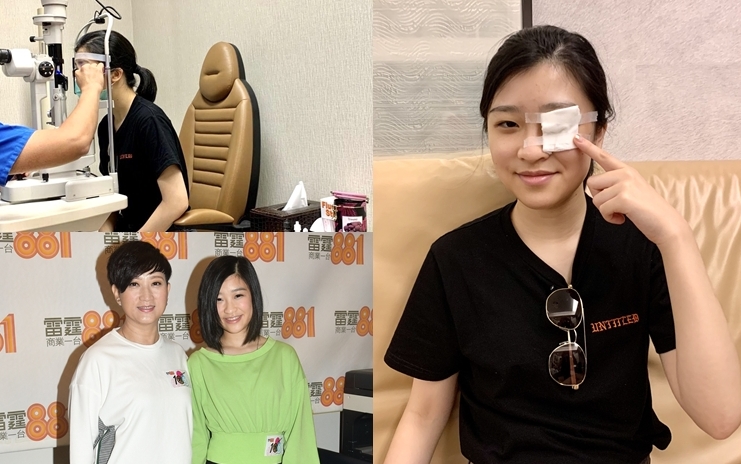 唐韋琪的16歲女徒弟張若希因為發惡夢捽損咗 左眼。