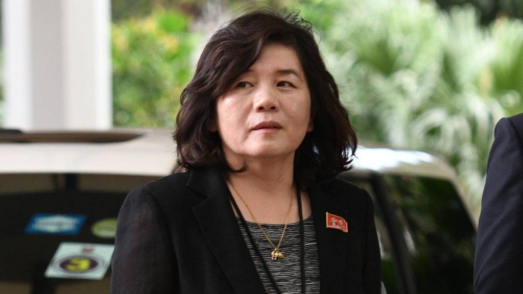 北韓外相崔善姬周六訪華。新華社