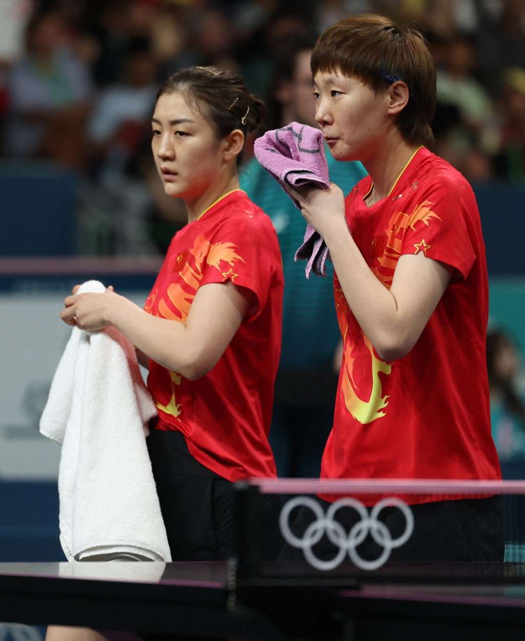 國家女子乒團力爭金牌。Reuters