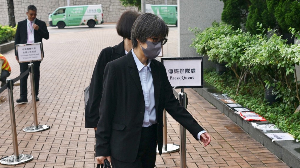 林秀青表示，若發現有工人吸煙，會馬上停止其行為。蘇正謙攝
