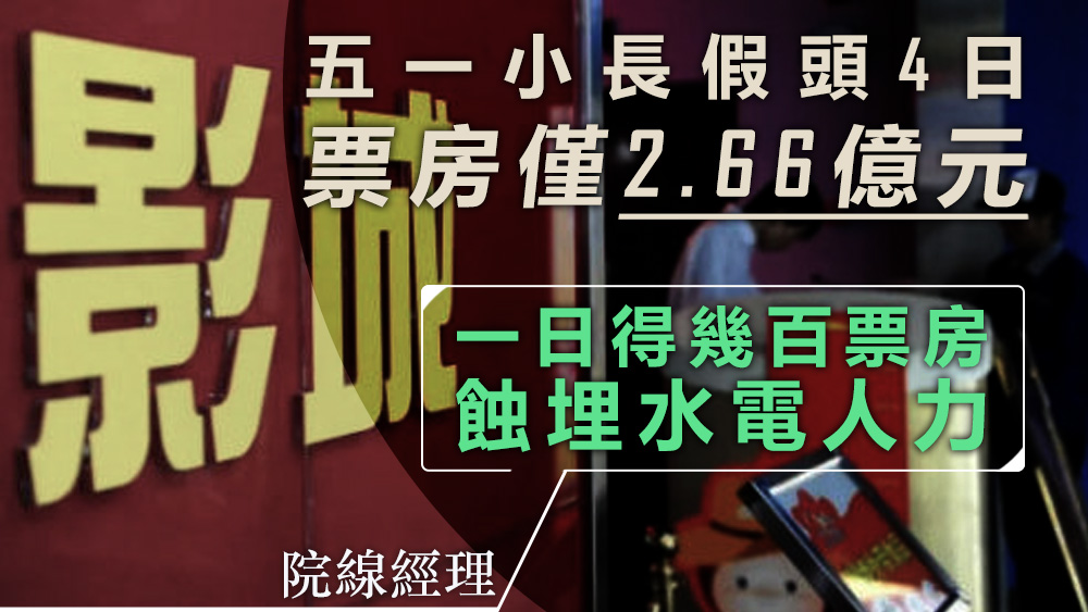 院線經理無奈地表示,開業就是賠錢,直接關門還可以節約成本。資料圖片