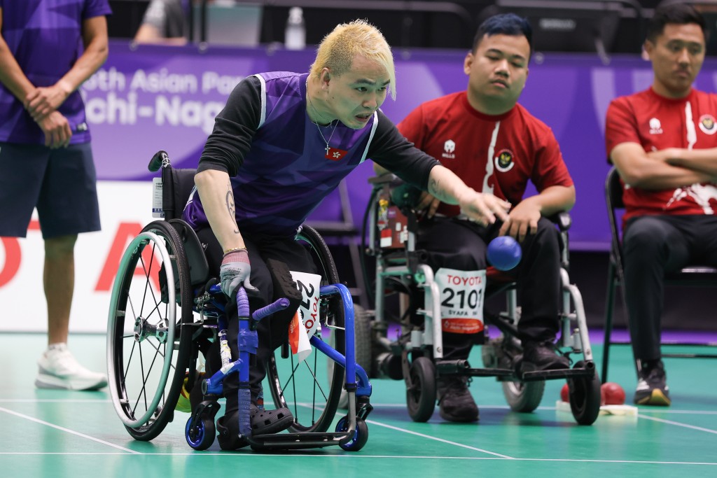 龙子健在男子BC1个人赛夺得一面铜牌。照片由中国香港残疾人奥委会提供