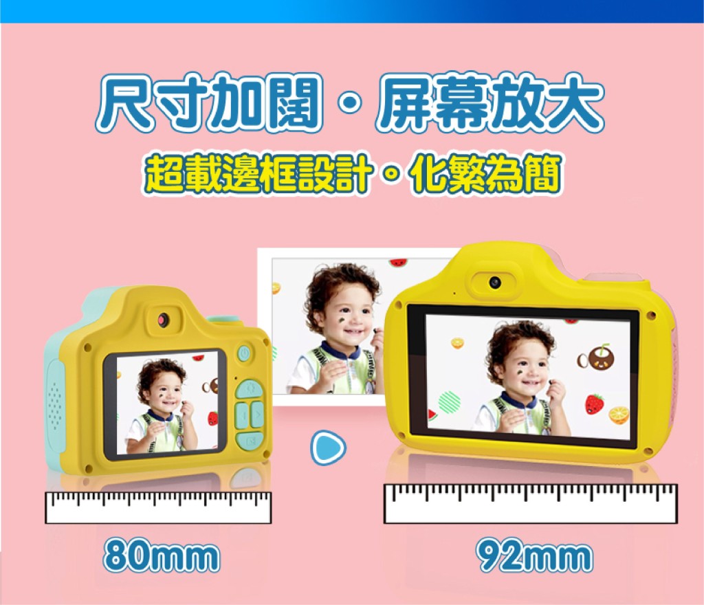 相機屏幕放大,操作起來更方便。