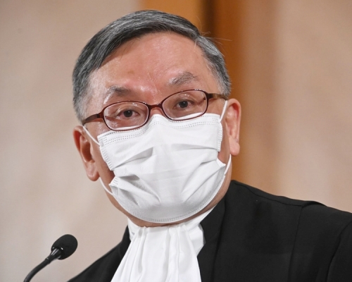 終審法院首席法官張舉能於今天宣誓就職。