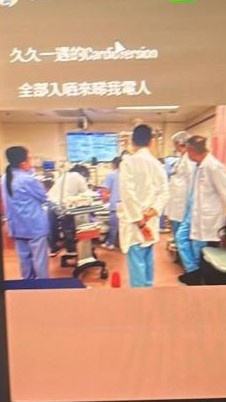 涉事醫生在其IG限時動態發布一張背景為醫院急症室內急救房的相片。Threads@joelo2022圖片