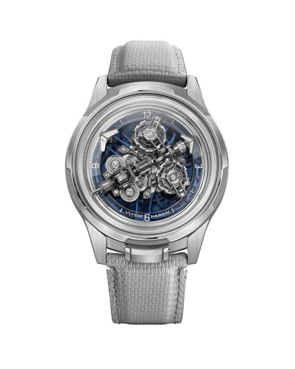 Ulysse Nardin Super Freak / 錶殼：44mm白金 / 機芯：UN-252自動 / 限量：50枚 / 售價：$2,752,000。