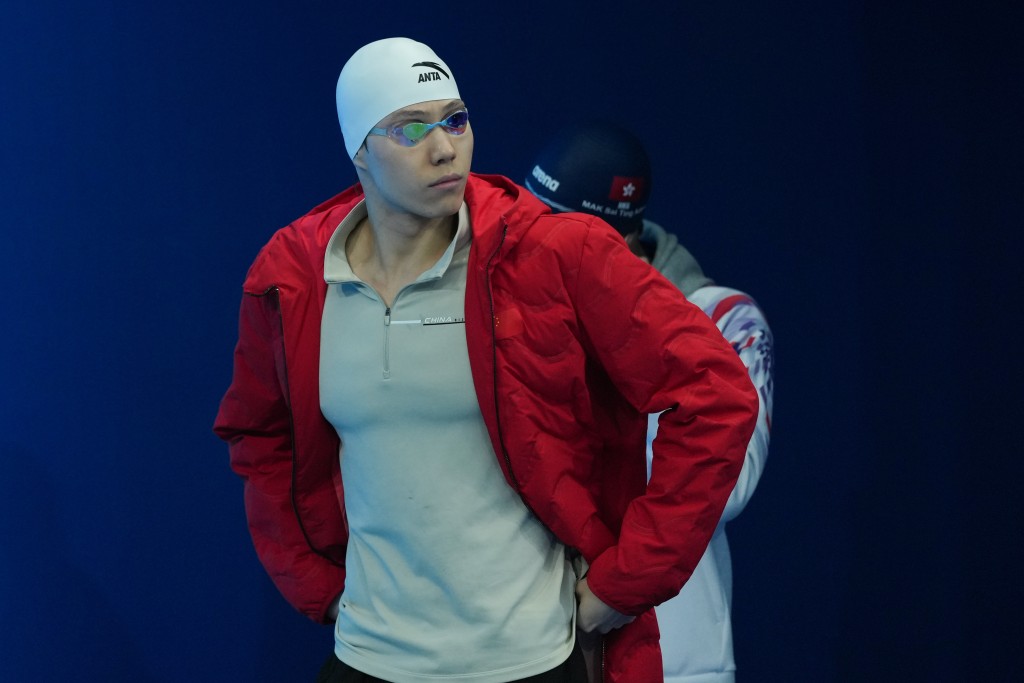 覃海洋出戰男子50米蛙泳預賽。全運官方圖片 覃海洋出戰男子50米蛙泳預賽。全運官方圖片