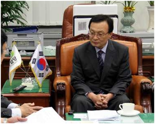 南韓前總理李海瓚。新華社圖片