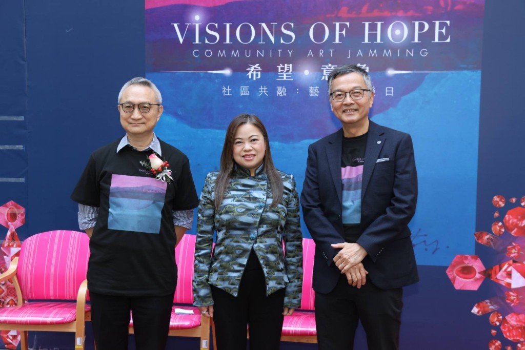 羅淑佩致辭時表示，藝術能將希望、喜樂等美好意象分享給大眾。羅淑佩FB圖片
