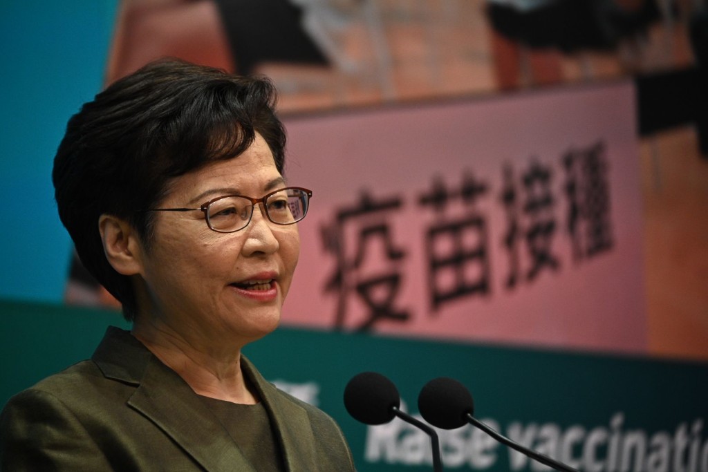 林鄭指,將開放竹篙灣檢疫設施予印菲外傭檢疫。