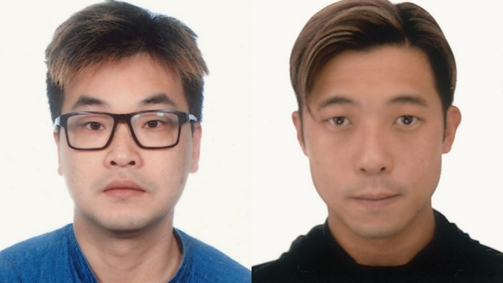 胡健南（左)及王鑑賢（右）。2019年區議會選舉網頁圖
