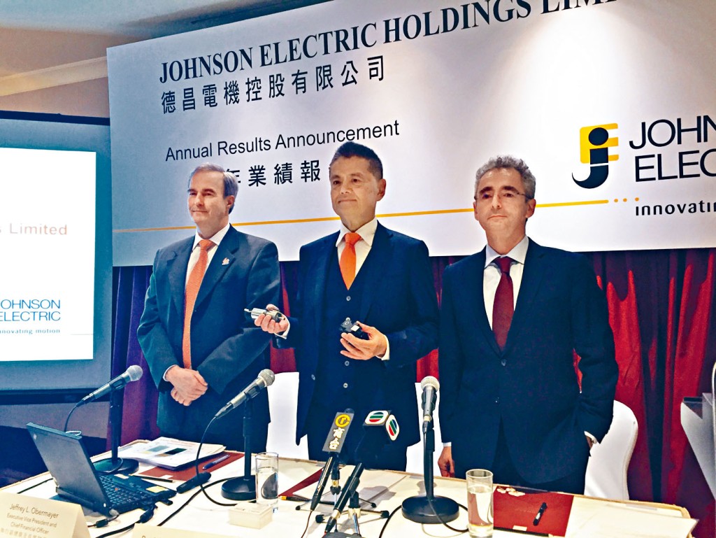 德昌電機去年盈利升約7%。圖為該公司主席汪穗中。