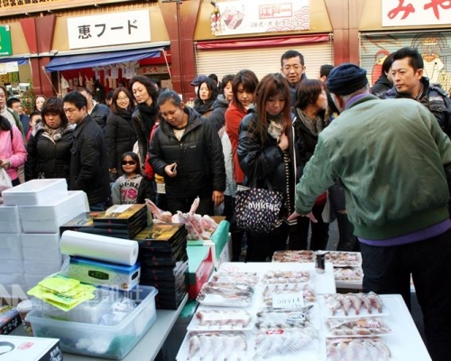 東京築地市場為遊客熱門景點。資料圖片