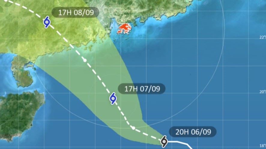 熱帶氣旋路徑資訊。天文台網頁