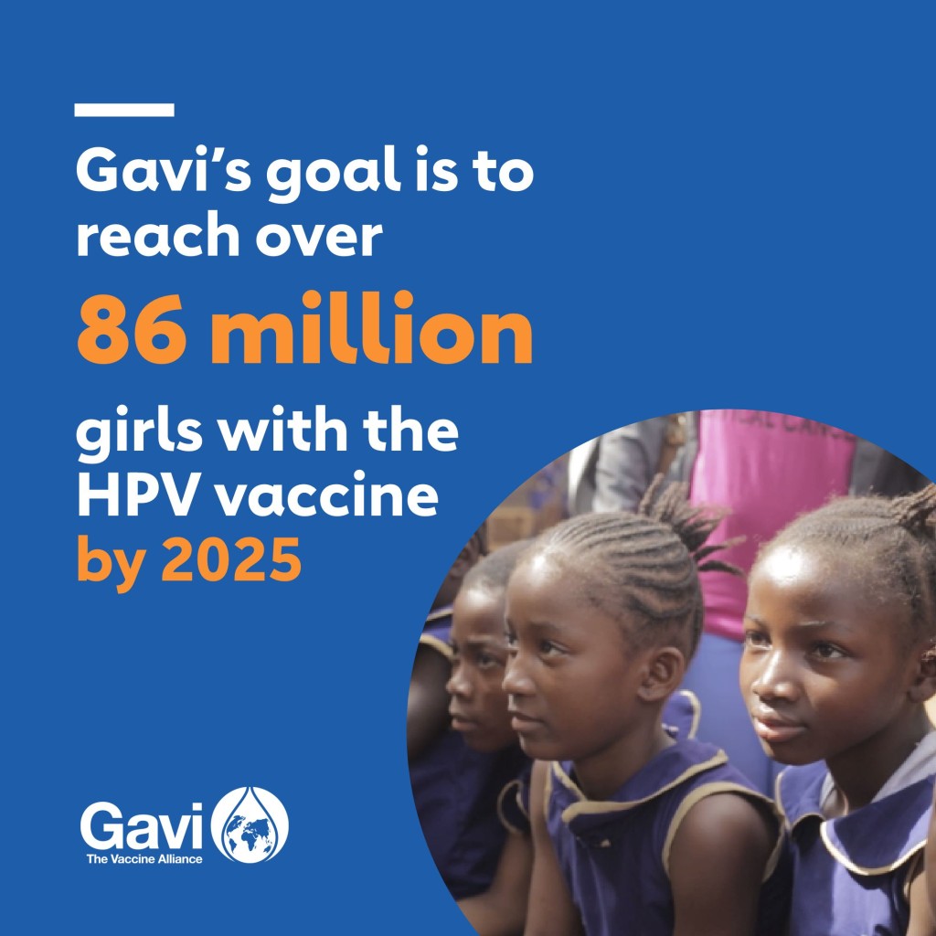 估计目前已有8600万名女孩受到保护,免于罹患子宫颈癌的主要病因。Gavi 估计目前已有8600万名女孩受到保护,免于罹患子宫颈癌的主要病因。Gavi