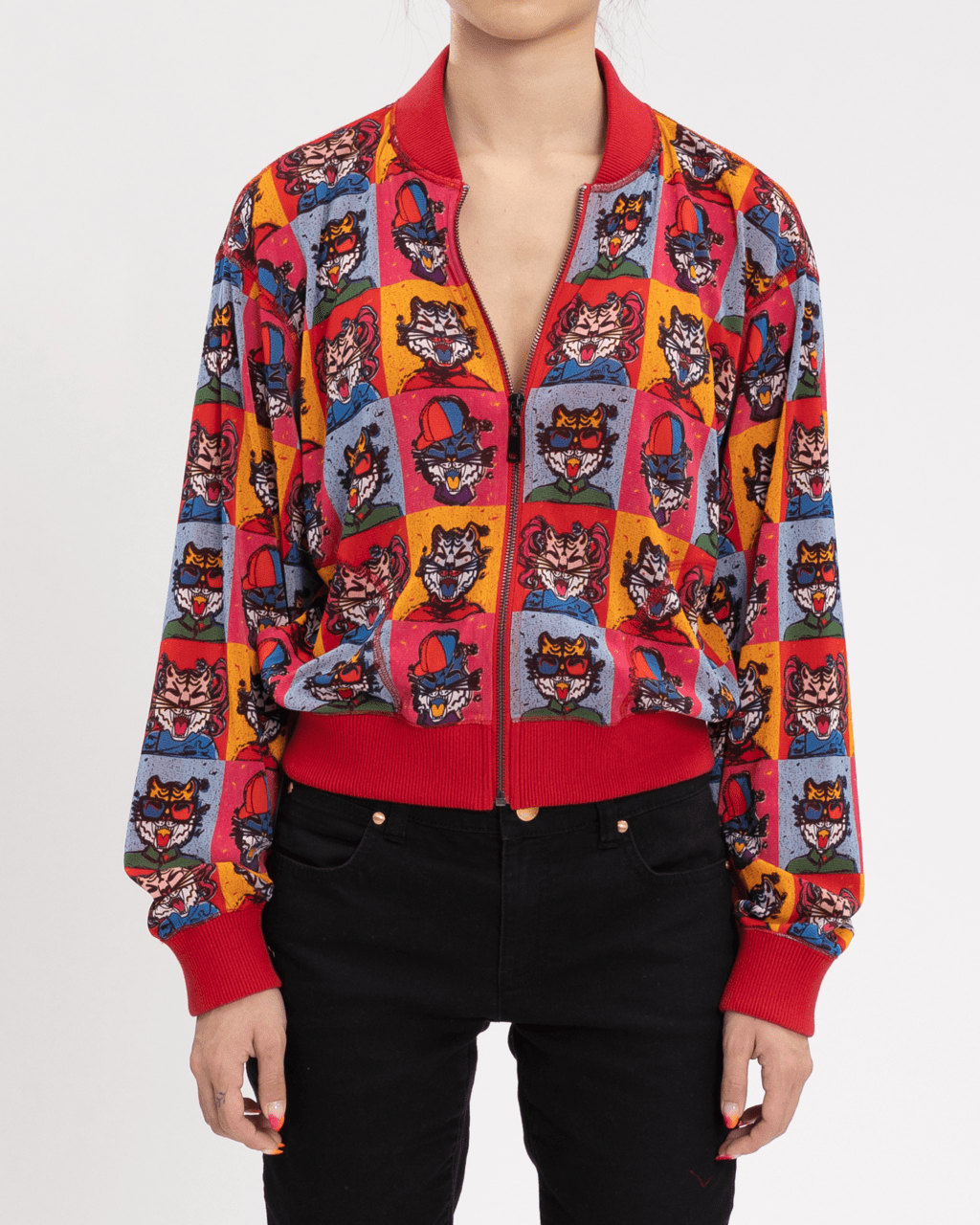 Vivienne Tam「老虎家族」 網布外套/$2,650。